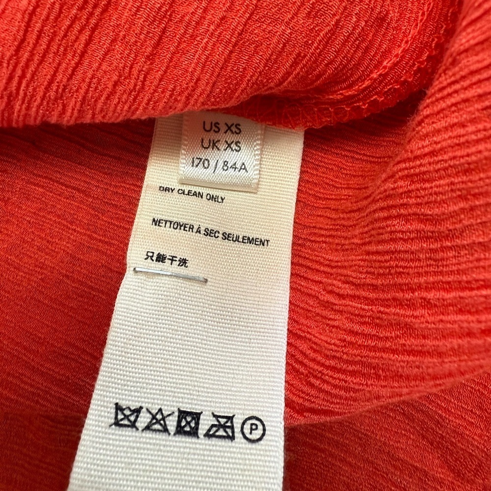 Free People XS Long Sleeve Coral Drapey Wrap Blouse - Picture 9 of 9